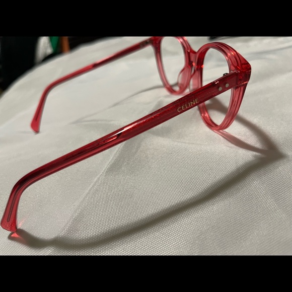 Celine Crystal Hot Pink Optical Eyeglasses - Picture 3 of 4